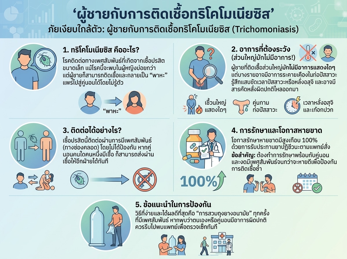 ผู้ชายกับการติดเชื้อทริโคโมเนียซิส