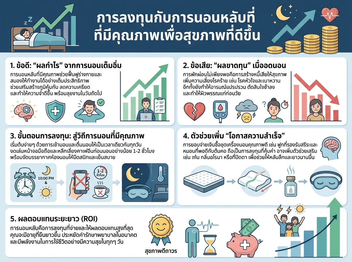 การลงทุนกับการนอนหลับที่มีคุณภาพเพื่อสุขภาพที่ดีขึ้น