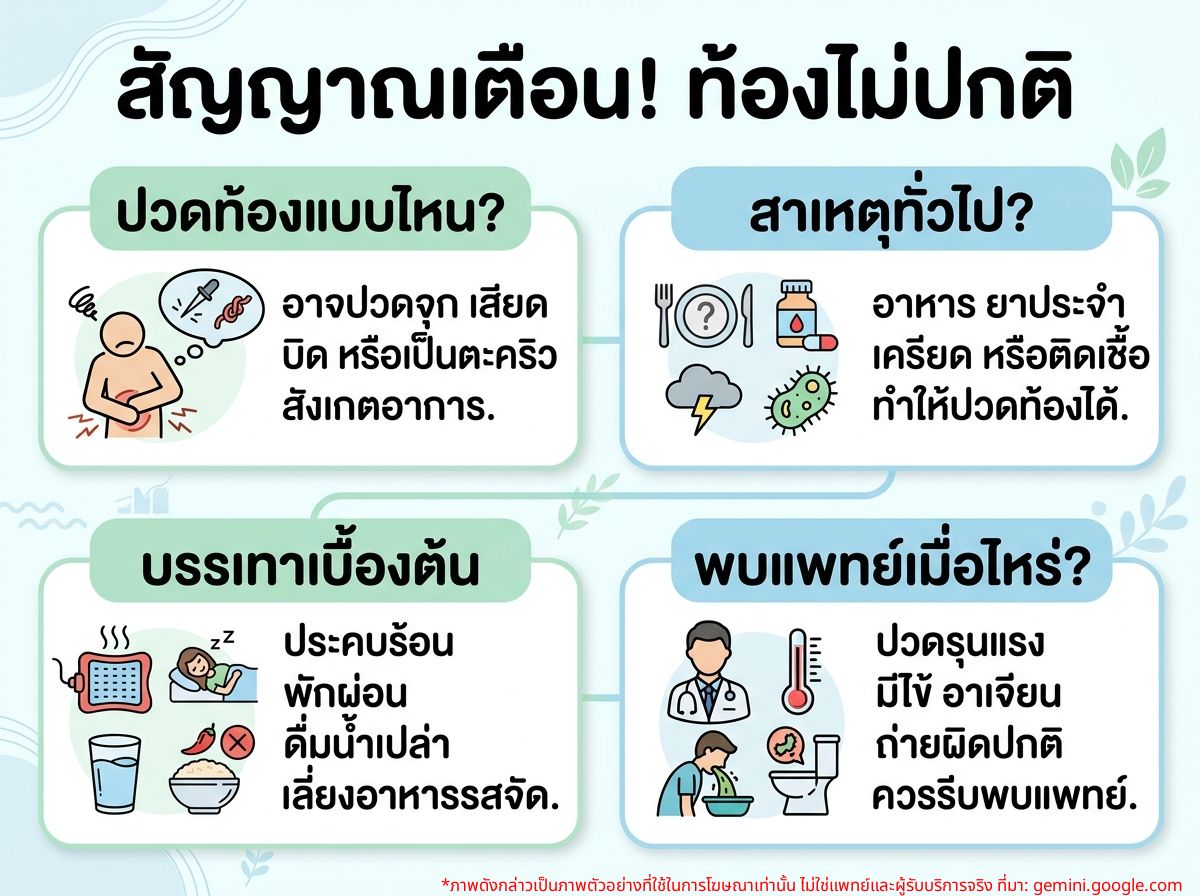 ผู้หญิงรู้สึกไม่สบายท้องกำลังจับท้องตัวเอง